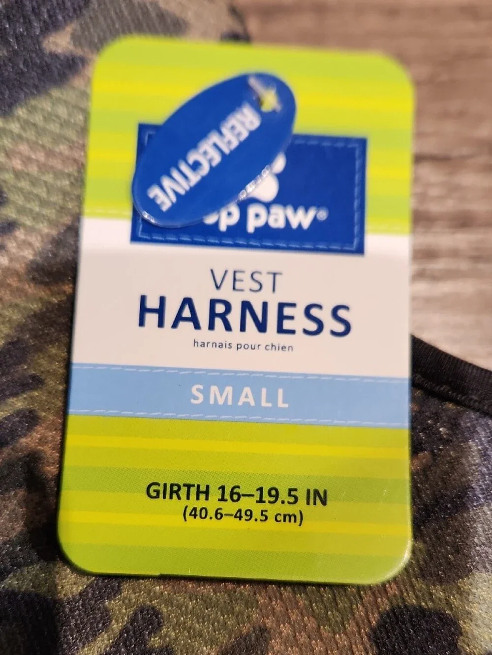 NWT Top Paw Harness Vest for Small Pets - Camo Green (Small)